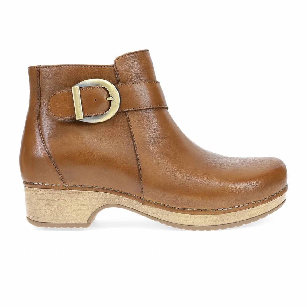NEW DANSKO women's brennan ankle boot in tan calf